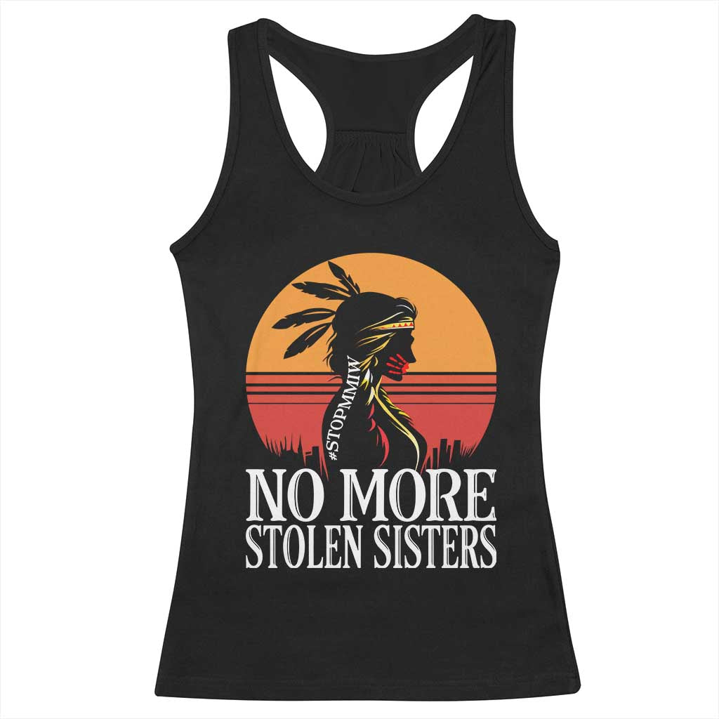 MMIW Awareness Racerback Tank Top No More Stolen Sisters Native American Gift TS12 Black Print Your Wear