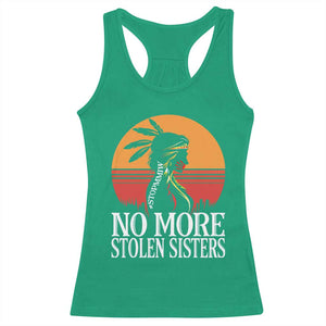 MMIW Awareness Racerback Tank Top No More Stolen Sisters Native American Gift TS12 Irish Green Print Your Wear