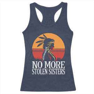 MMIW Awareness Racerback Tank Top No More Stolen Sisters Native American Gift TS12 Navy Print Your Wear