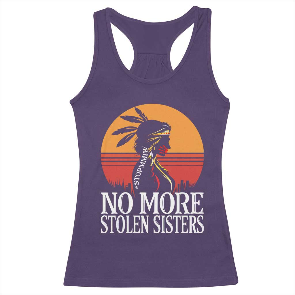 MMIW Awareness Racerback Tank Top No More Stolen Sisters Native American Gift TS12 Purple Print Your Wear