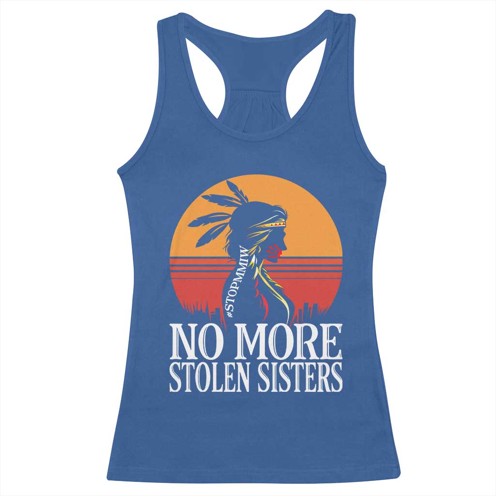 MMIW Awareness Racerback Tank Top No More Stolen Sisters Native American Gift TS12 Royal Blue Print Your Wear