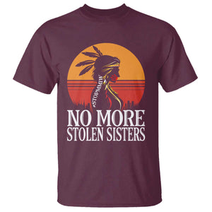 MMIW Awareness T Shirt No More Stolen Sisters Native American Gift TS12 Maroon Print Your Wear