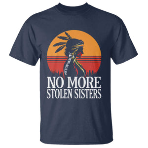 MMIW Awareness T Shirt No More Stolen Sisters Native American Gift TS12 Navy Print Your Wear