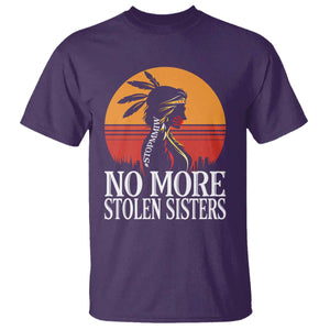 MMIW Awareness T Shirt No More Stolen Sisters Native American Gift TS12 Purple Print Your Wear