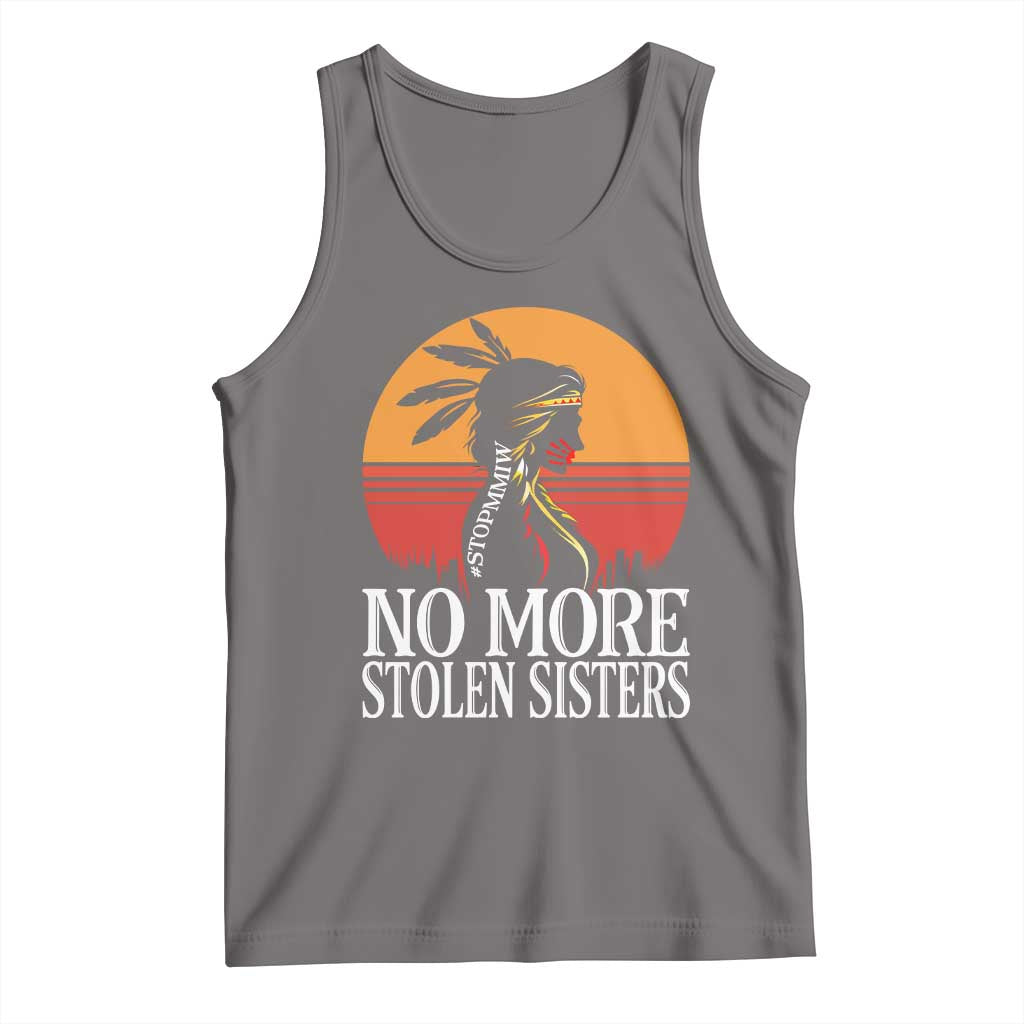 MMIW Awareness Tank Top No More Stolen Sisters Native American Gift TS12 Deep Heather Print Your Wear
