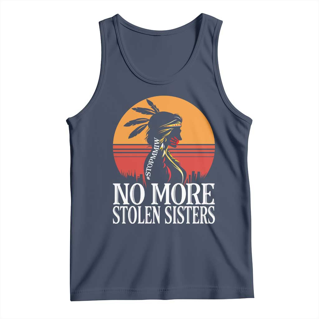 MMIW Awareness Tank Top No More Stolen Sisters Native American Gift TS12 Navy Print Your Wear