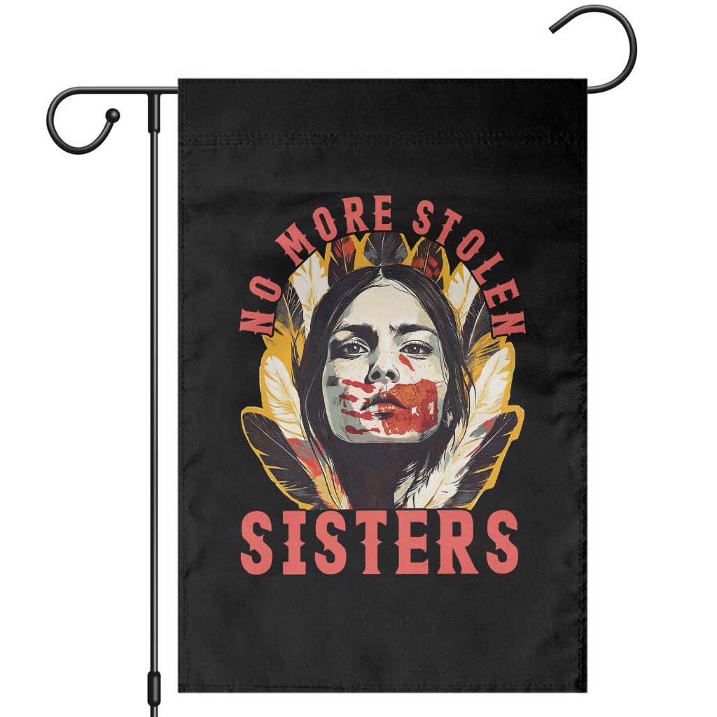 Native American Awareness Gift Garden Flag No More Stolen Sisters MMIW Support TS12 Black Print Your Wear