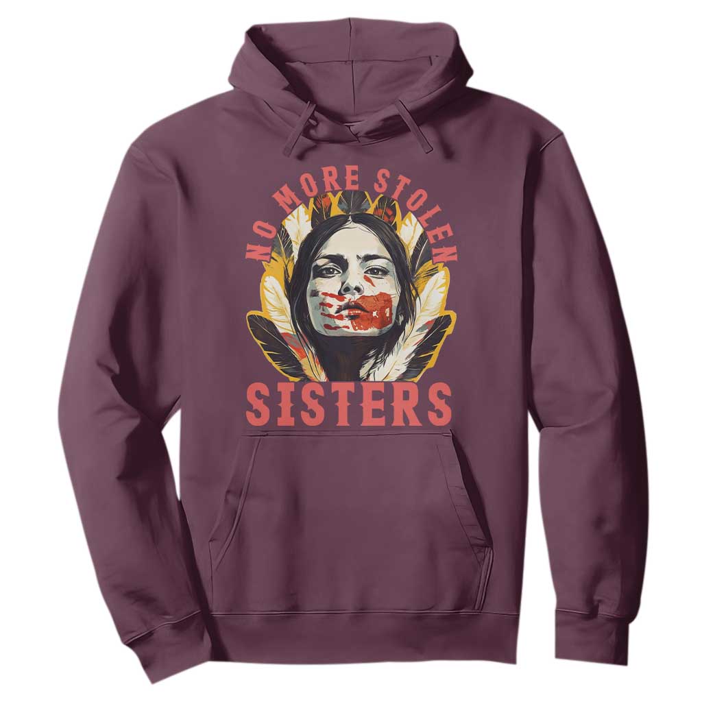 Native American Awareness Gift Hoodie No More Stolen Sisters MMIW Support TS12 Maroon Print Your Wear