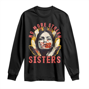Native American Awareness Gift Long Sleeve Shirt No More Stolen Sisters MMIW Support TS12 Black Print Your Wear