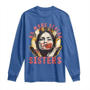 Native American Awareness Gift Long Sleeve Shirt No More Stolen Sisters MMIW Support TS12 Royal Blue Print Your Wear