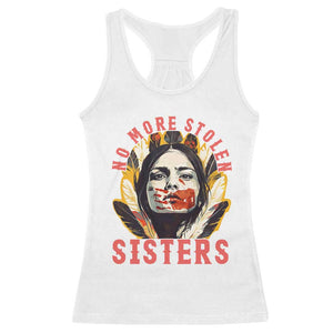 Native American Awareness Gift Racerback Tank Top No More Stolen Sisters MMIW Support TS12 White Print Your Wear