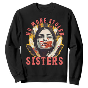 Native American Awareness Gift Sweatshirt No More Stolen Sisters MMIW Support TS12 Black Print Your Wear