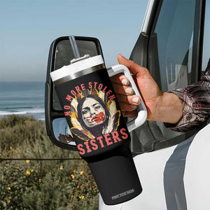 Native American Awareness Gift Tumbler With Handle No More Stolen Sisters MMIW Support TS12 Print Your Wear