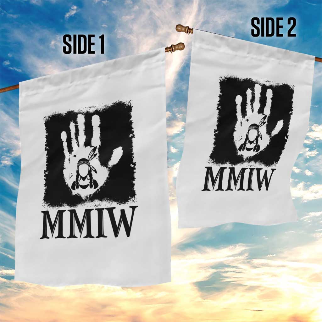 Stop MMIW Garden Flag Voices For Stolen Sisters Red Handprint Graphic TS12 Print Your Wear
