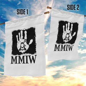 Stop MMIW Garden Flag Voices For Stolen Sisters Red Handprint Graphic TS12 Print Your Wear
