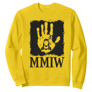 Stop MMIW Sweatshirt Voices For Stolen Sisters Red Handprint Graphic TS12 Daisy Print Your Wear