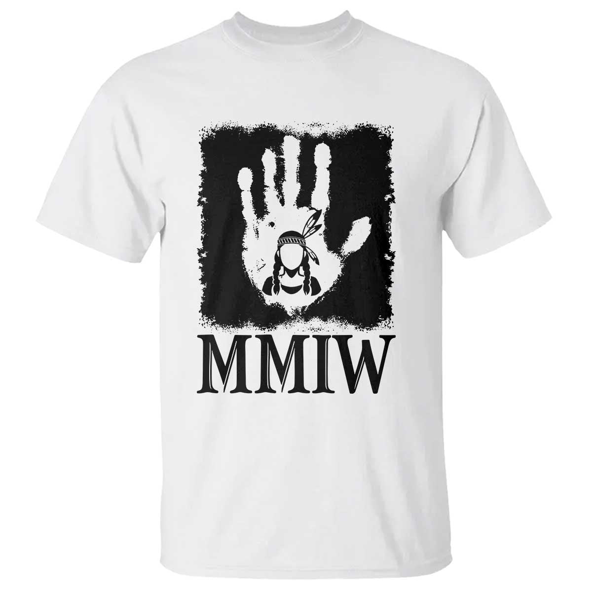 Stop MMIW T Shirt Voices For Stolen Sisters Red Handprint Graphic TS12 White Print Your Wear