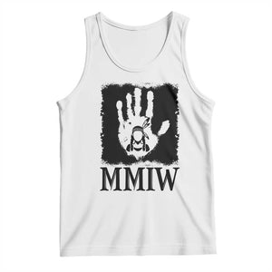 Stop MMIW Tank Top Voices For Stolen Sisters Red Handprint Graphic TS12 White Print Your Wear