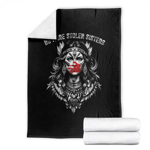 MMIW Awareness Support Throw Blanket No More Stolen Sisters TS12 Black Print Your Wear