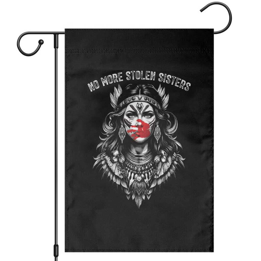 MMIW Awareness Support Garden Flag No More Stolen Sisters TS12 Black Print Your Wear