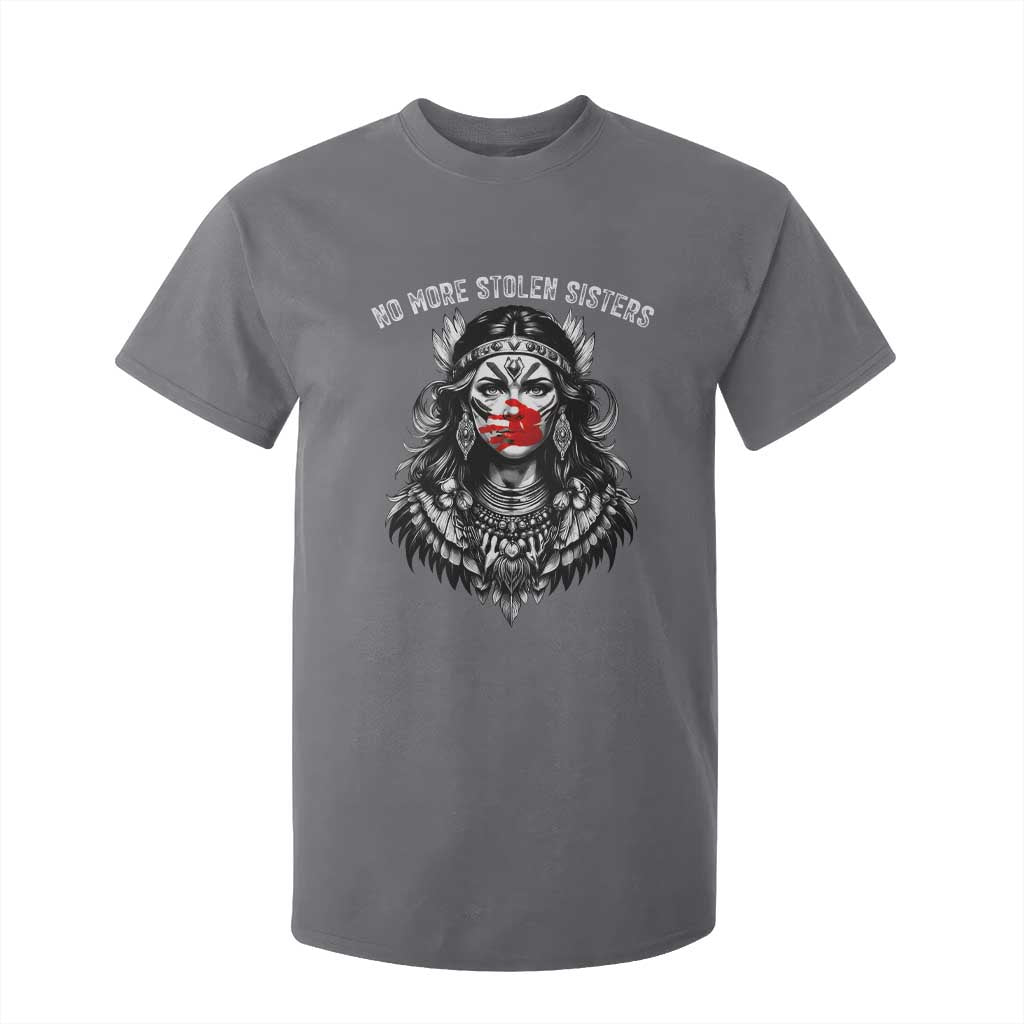 MMIW Awareness Support T Shirt For Kid No More Stolen Sisters TS12 Charcoal Print Your Wear