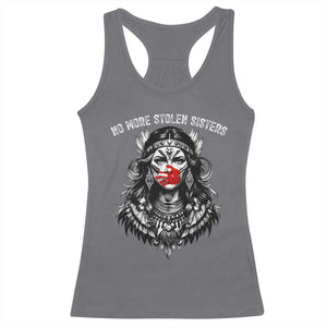 MMIW Awareness Support Racerback Tank Top No More Stolen Sisters TS12 Charcoal Print Your Wear