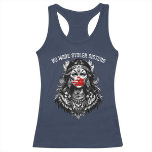 MMIW Awareness Support Racerback Tank Top No More Stolen Sisters TS12 Navy Print Your Wear