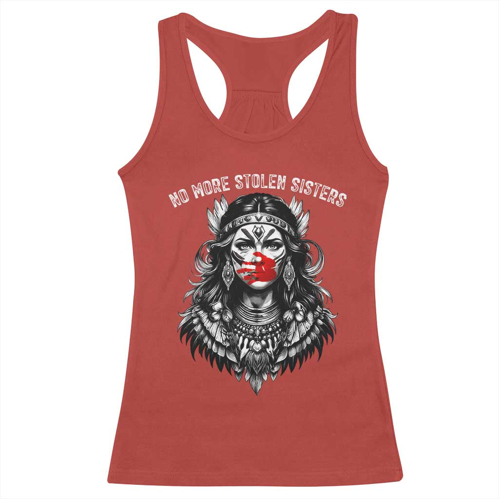 MMIW Awareness Support Racerback Tank Top No More Stolen Sisters TS12 Red Print Your Wear