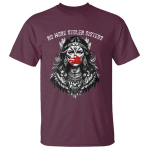 MMIW Awareness Support T Shirt No More Stolen Sisters TS12 Maroon Print Your Wear