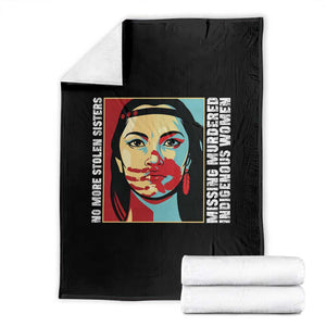 MMIW Awareness Support Throw Blanket Voices For Stolen Sisters Native American TS12 Black Print Your Wear