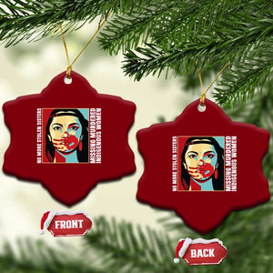 MMIW Awareness Support Ceramic Ornament Voices For Stolen Sisters Native American TS12 Print Your Wear