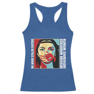 MMIW Awareness Support Racerback Tank Top Voices For Stolen Sisters Native American TS12 Royal Blue Print Your Wear