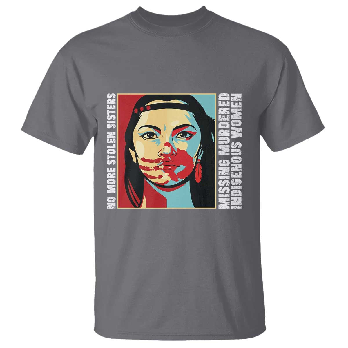 MMIW Awareness Support T Shirt Voices For Stolen Sisters Native American TS12 Charcoal Print Your Wear
