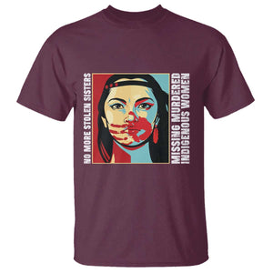 MMIW Awareness Support T Shirt Voices For Stolen Sisters Native American TS12 Maroon Print Your Wear