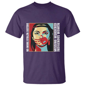 MMIW Awareness Support T Shirt Voices For Stolen Sisters Native American TS12 Purple Print Your Wear