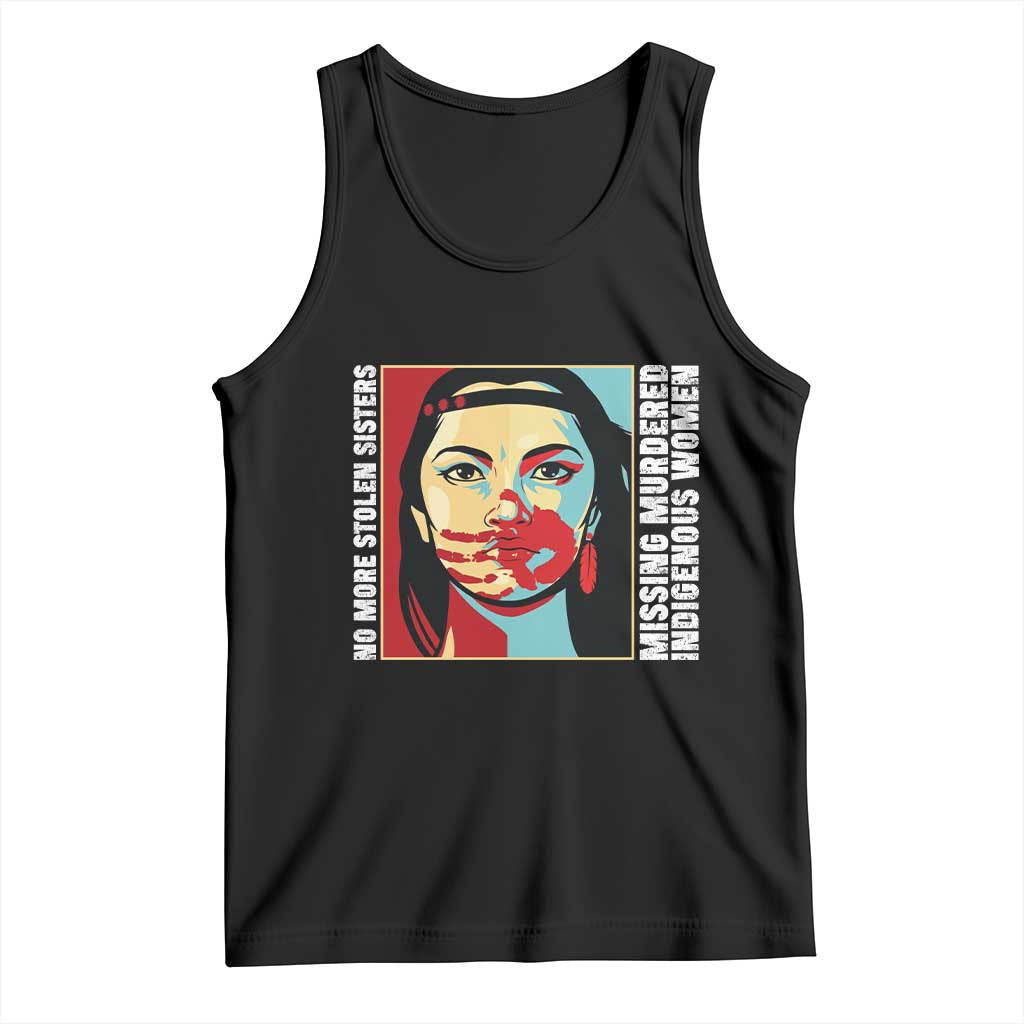 MMIW Awareness Support Tank Top Voices For Stolen Sisters Native American TS12 Black Print Your Wear