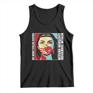 MMIW Awareness Support Tank Top Voices For Stolen Sisters Native American TS12 Black Print Your Wear