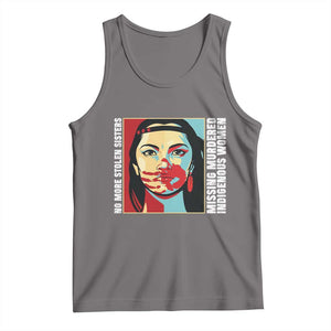 MMIW Awareness Support Tank Top Voices For Stolen Sisters Native American TS12 Deep Heather Print Your Wear