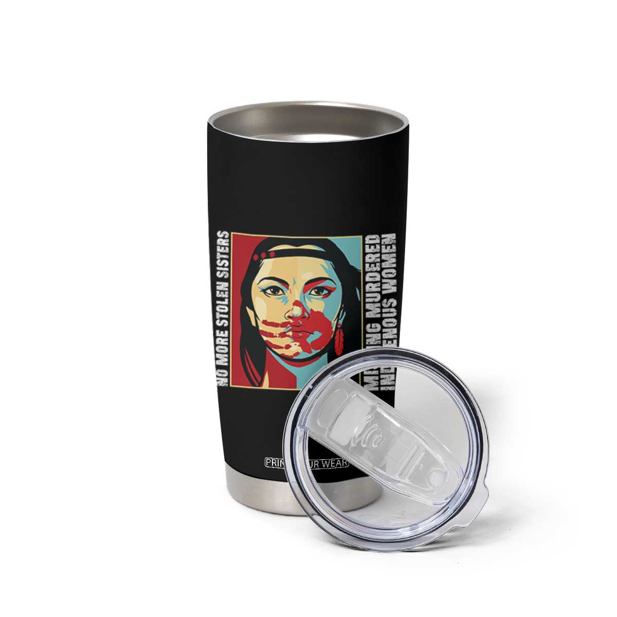 MMIW Awareness Support Tumbler Cup Voices For Stolen Sisters Native American TS12 Print Your Wear