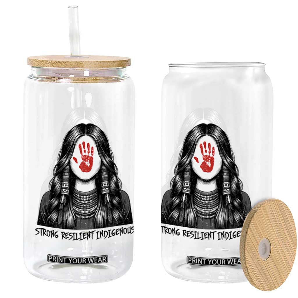 MMIW Strong Resilient Indigenous Glass Can Stand With Native Women Support TS12 Print Your Wear