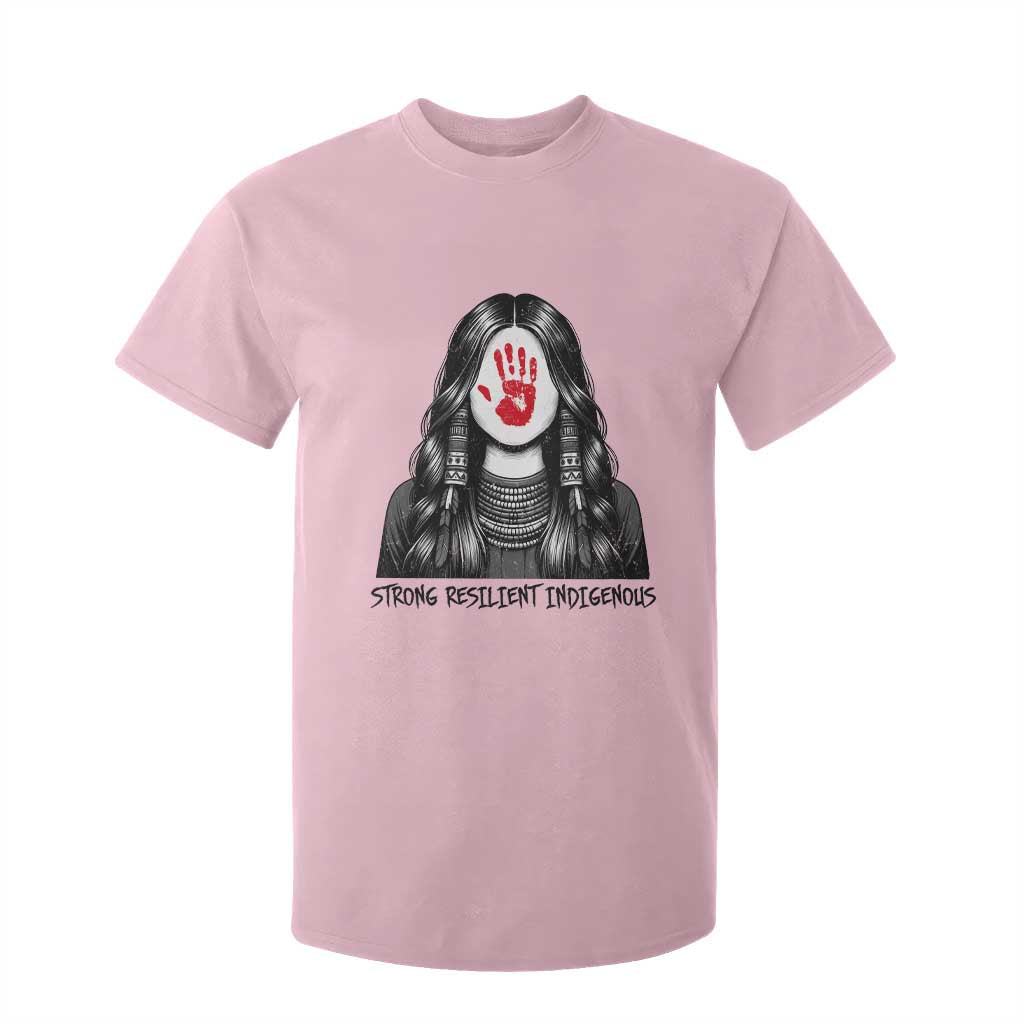 MMIW Strong Resilient Indigenous T Shirt For Kid Stand With Native Women Support TS12 Light Pink Print Your Wear