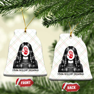 MMIW Strong Resilient Indigenous Ceramic Ornament Stand With Native Women Support TS12 Print Your Wear