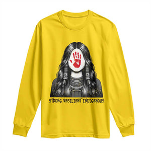 MMIW Strong Resilient Indigenous Long Sleeve Shirt Stand With Native Women Support TS12 Daisy Print Your Wear