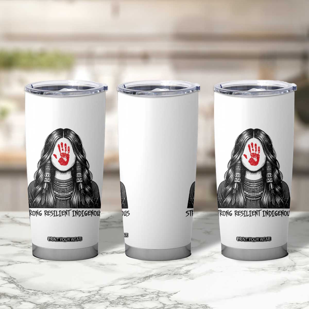 MMIW Strong Resilient Indigenous Tumbler Cup Stand With Native Women Support TS12 Print Your Wear