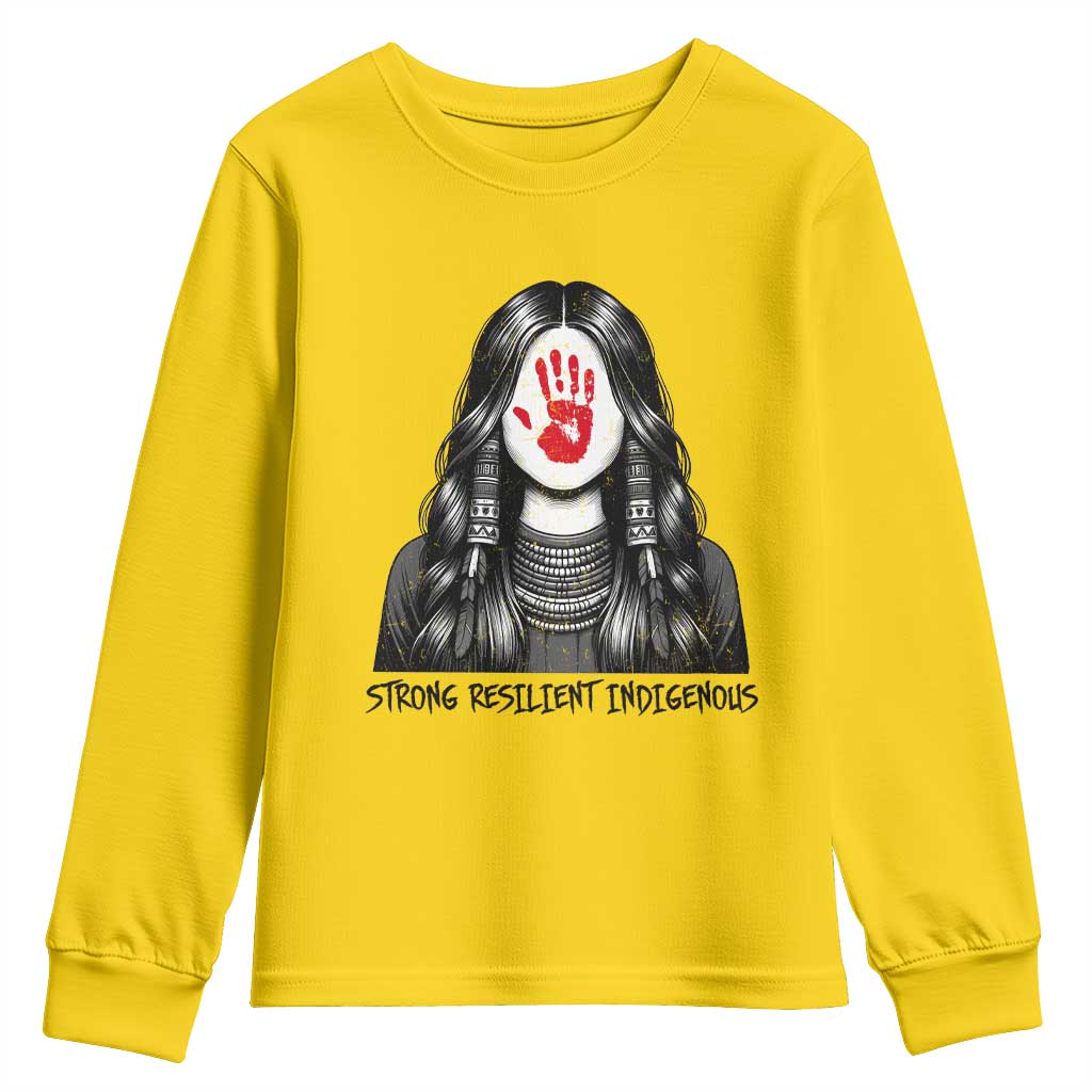 MMIW Strong Resilient Indigenous Youth Sweatshirt Stand With Native Women Support TS12 Daisy Print Your Wear
