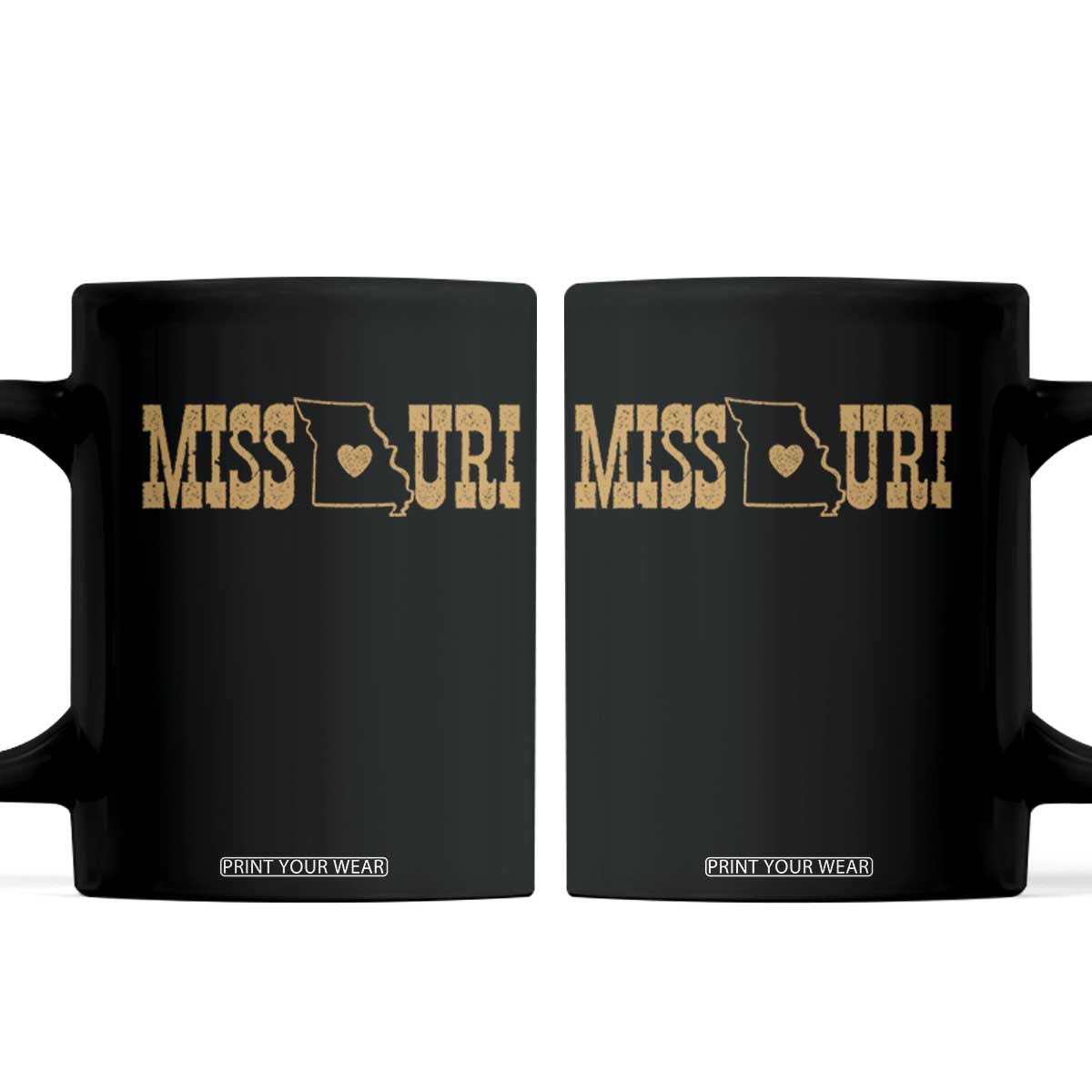 Vintage Missouri State Map Coffee Mug Midwest Pride Gift TS12 Black Print Your Wear