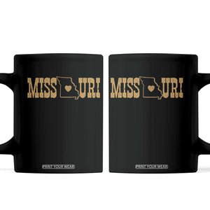 Vintage Missouri State Map Coffee Mug Midwest Pride Gift TS12 Black Print Your Wear