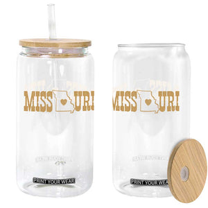 Vintage Missouri State Map Glass Can Midwest Pride Gift TS12 Print Your Wear