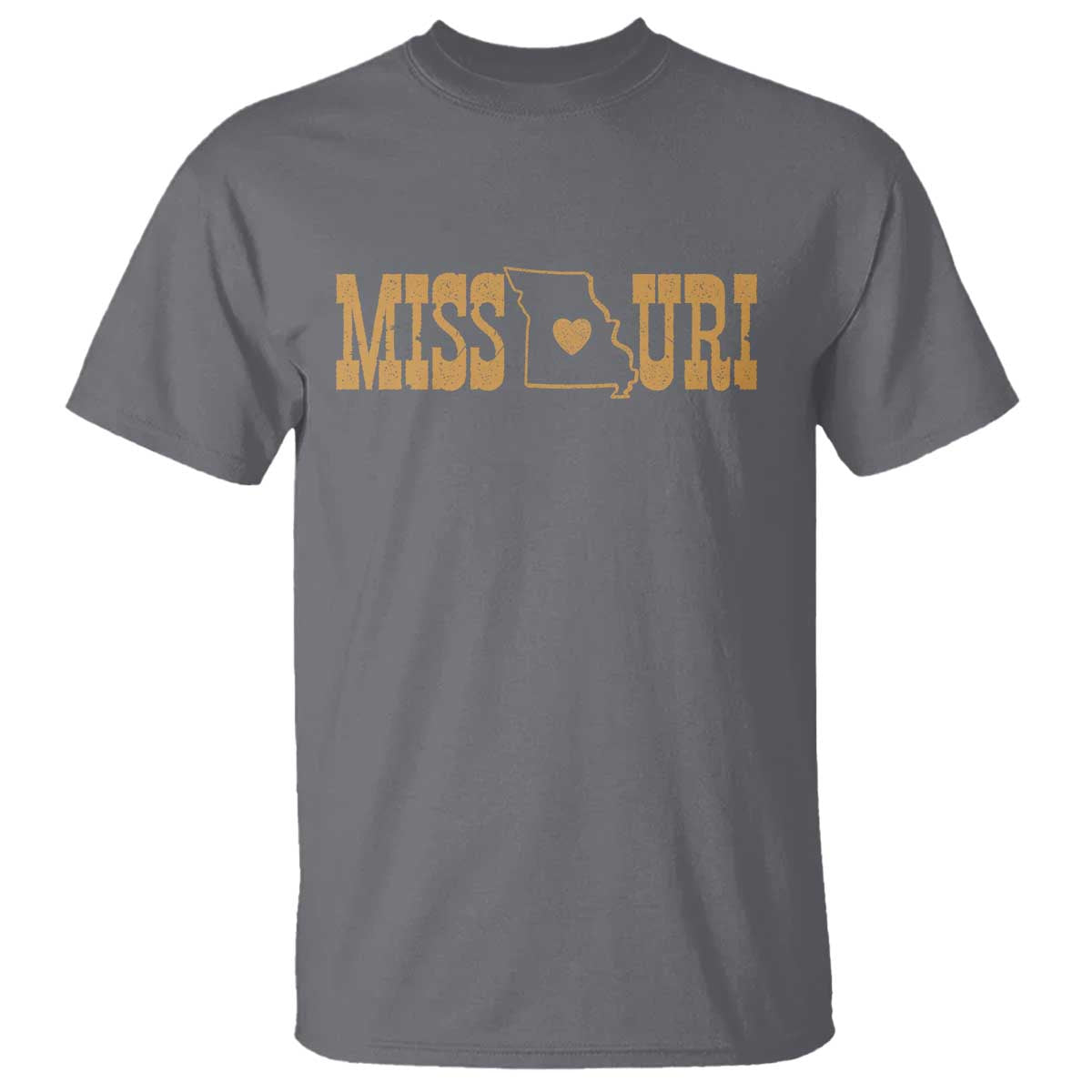Vintage Missouri State Map T Shirt Midwest Pride Gift TS12 Charcoal Print Your Wear