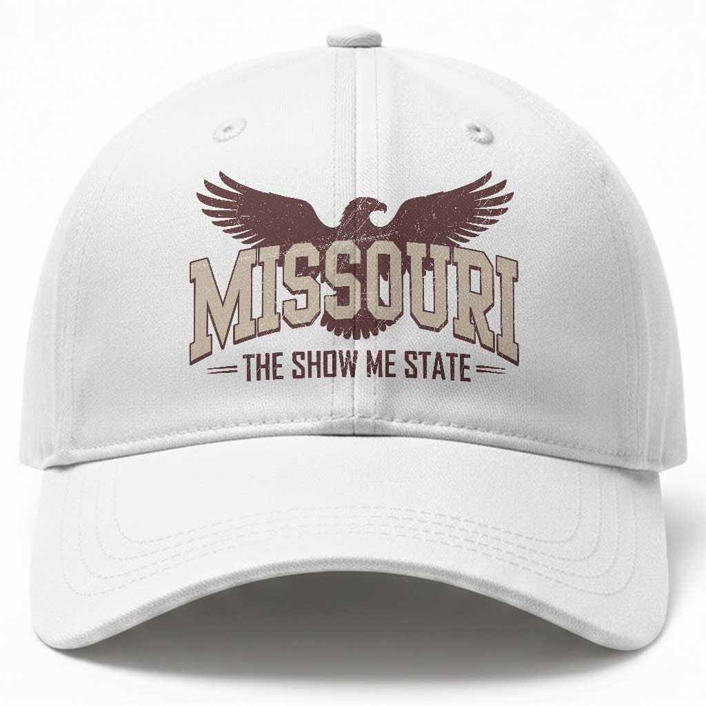 Vintage Missouri Eagle Baseball Cap Missouri The Show Me State Retro Distressed TS12 Print Your Wear